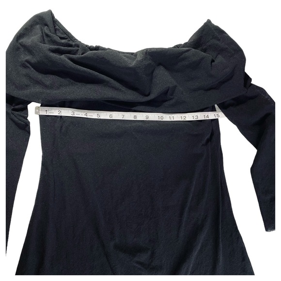 Petit Pois By Viviana G  Double Mesh Off The Shoulder Top - Large - Picture 6 of 12